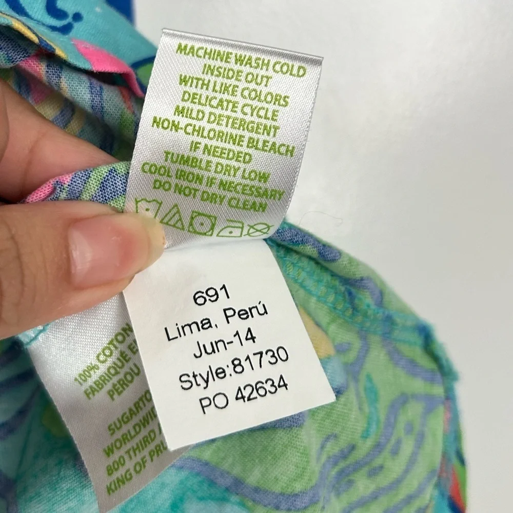 Lilly Pulitzer Mini Loro Dress Floral Circle Dress mommy and me  Girls XS (2-3)